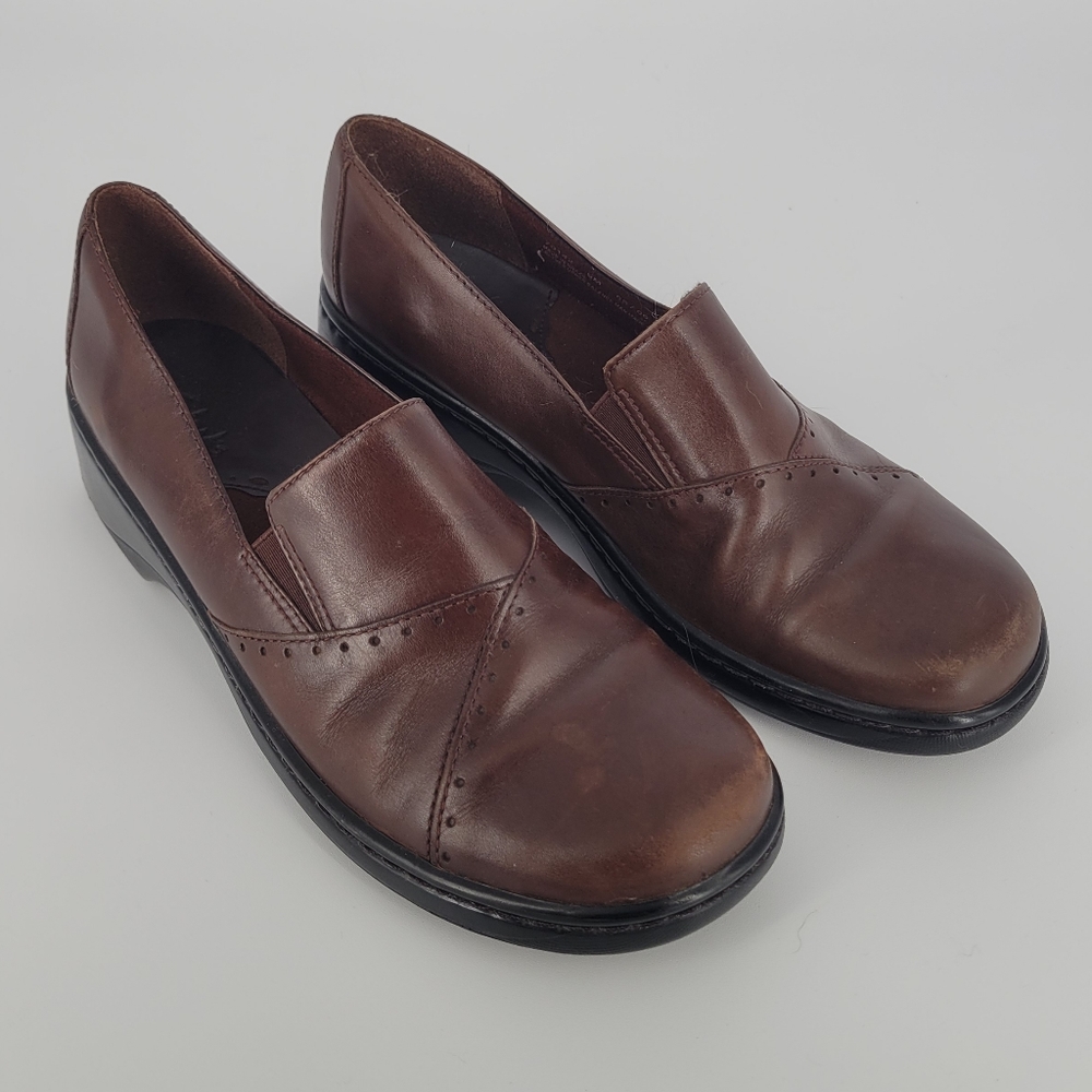 Clarks Brown Leather Loafers